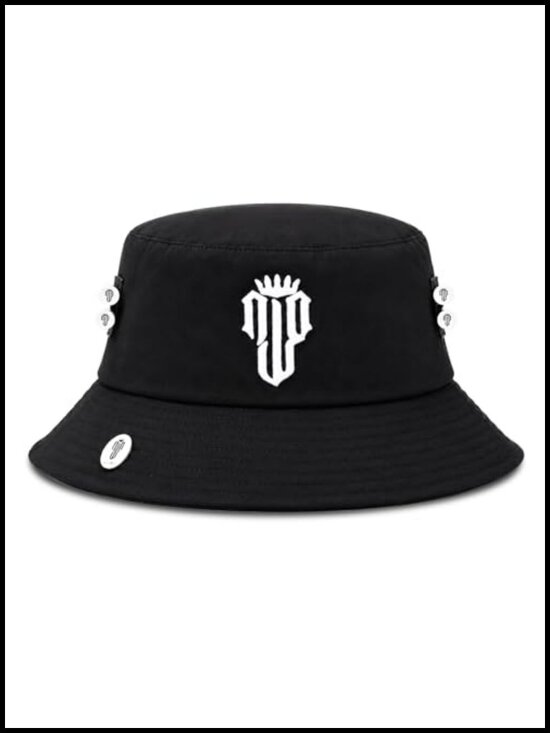 Reversible Bucket Hat with Magnetic Ball Marker, Tee Holders, UPF 50 Sun main image 6